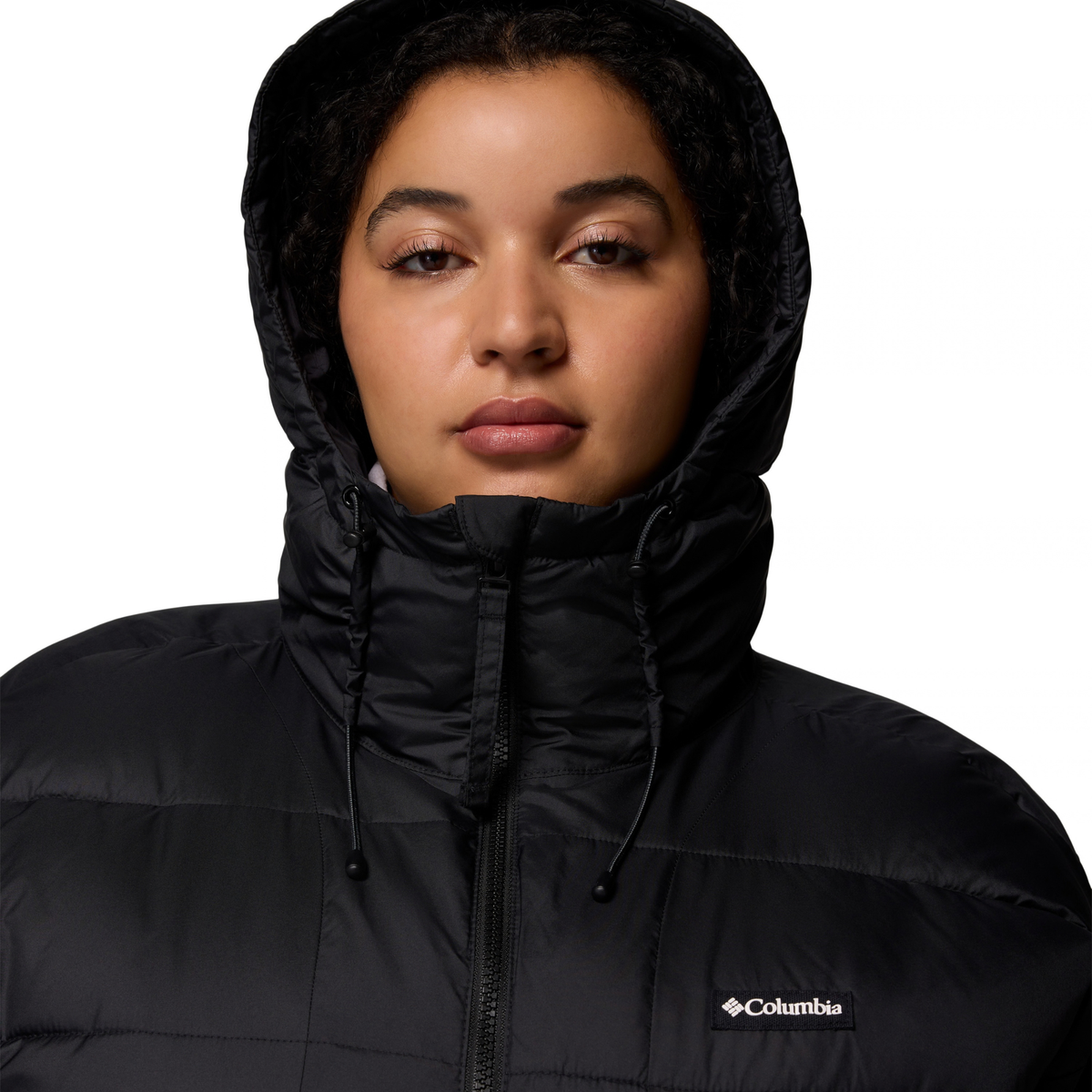 Columbia Women's Pike Lake III Long Hooded Insulated Parka (Black)