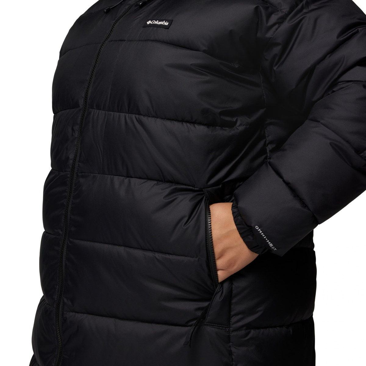 Columbia Women's Pike Lake III Long Hooded Insulated Parka (Black)