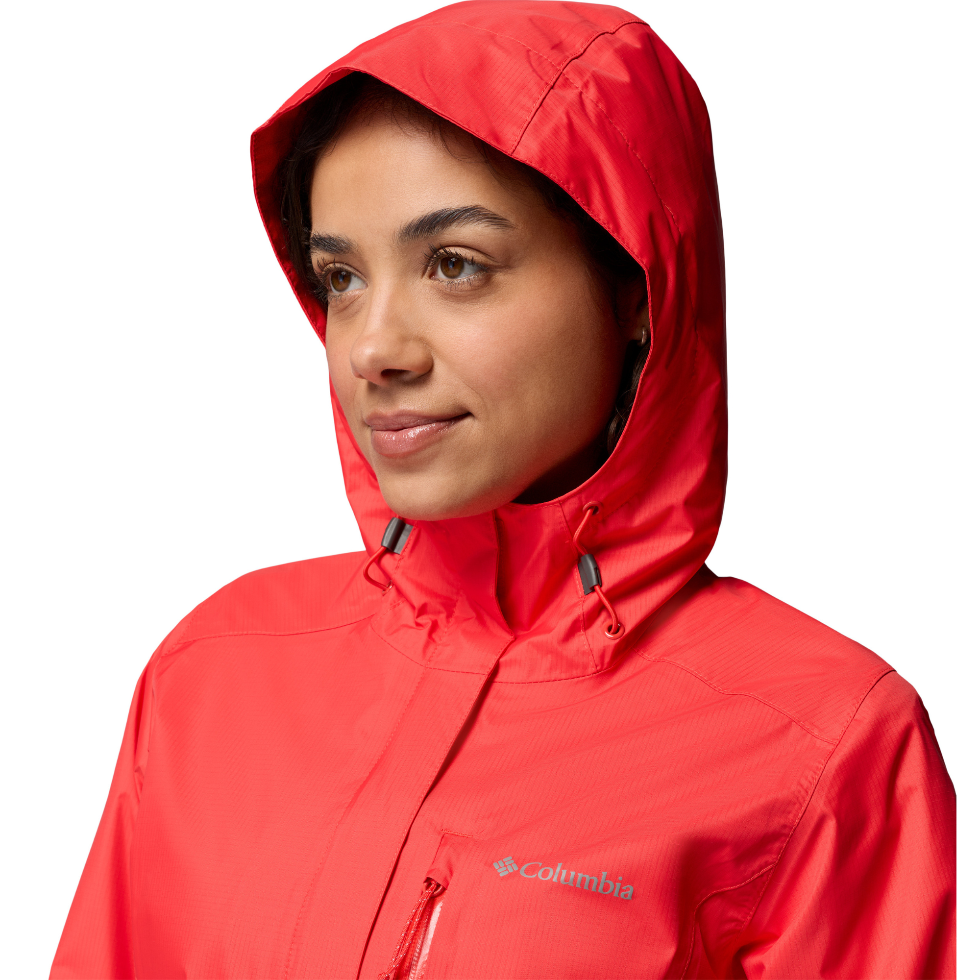 Columbia Women's Pouring Adventure III Waterproof Jacket (Poppy Red)