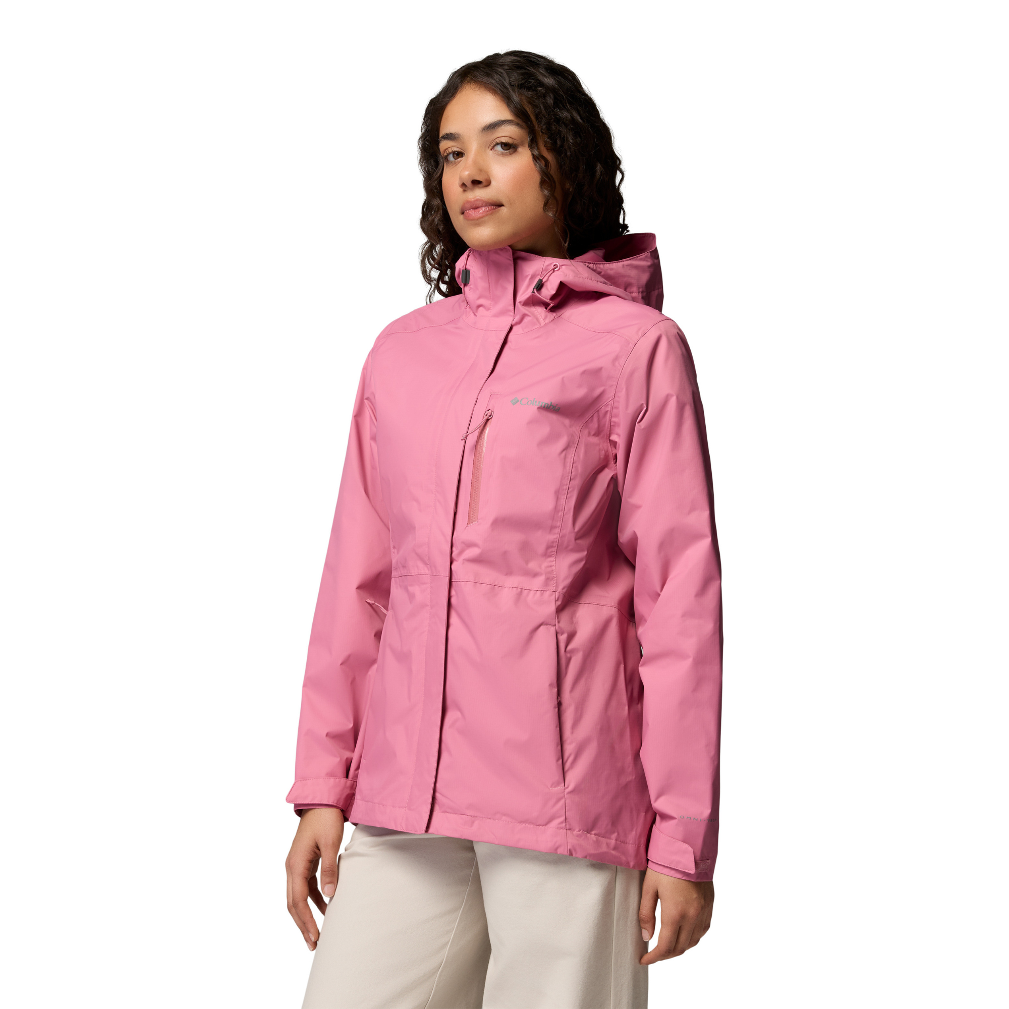 Columbia Women's Pouring Adventure III Waterproof Jacket (Rosette)