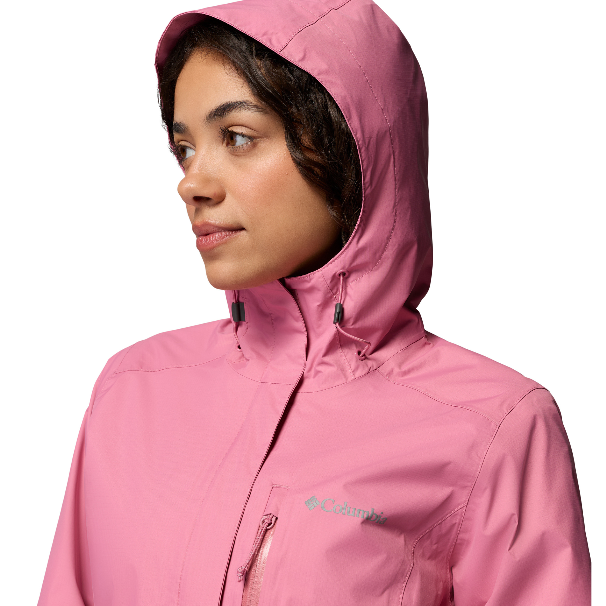 Columbia Women's Pouring Adventure III Waterproof Jacket (Rosette)