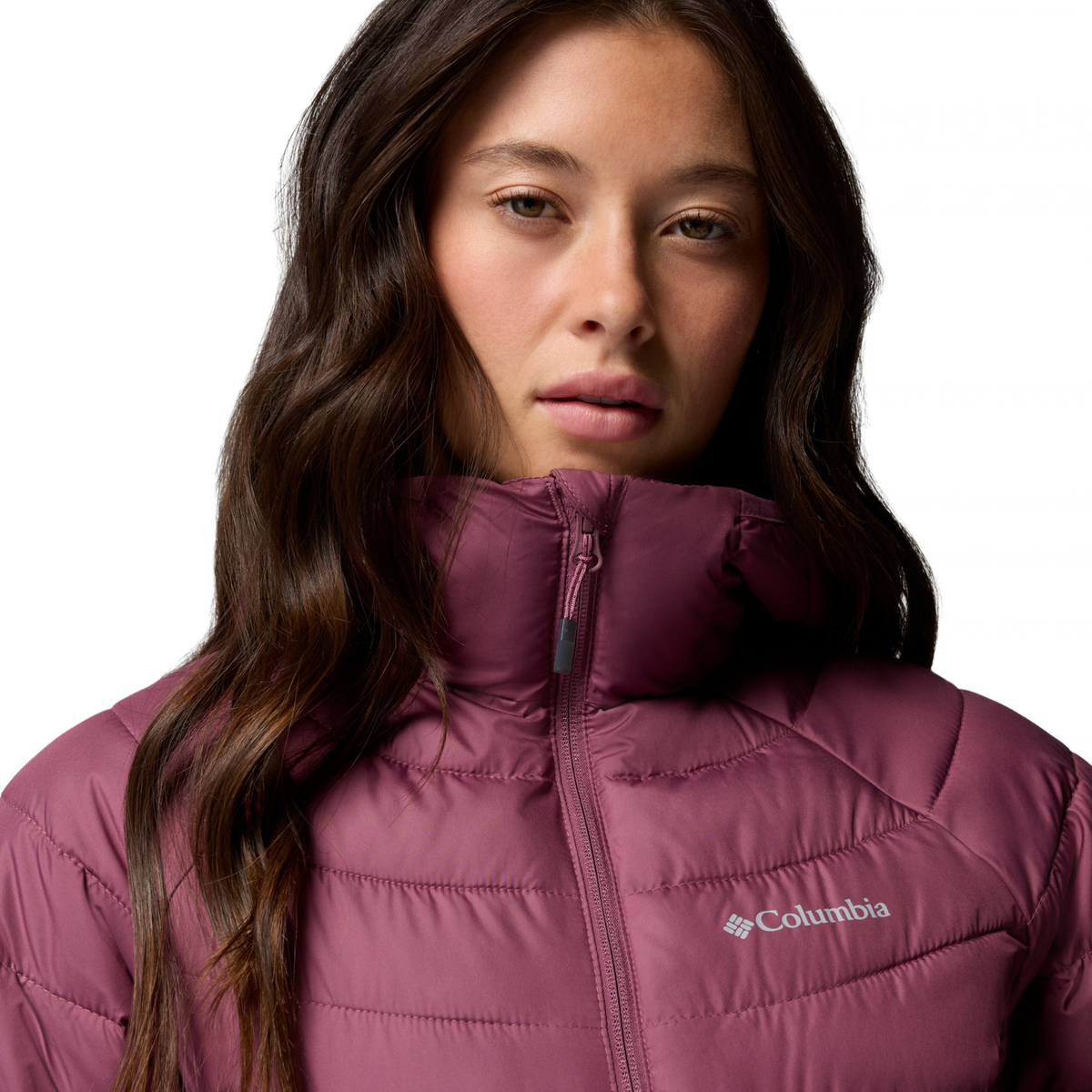 Columbia Women's Powder Lite II Hooded Insulated Jacket Antique Mauve 551 2089391