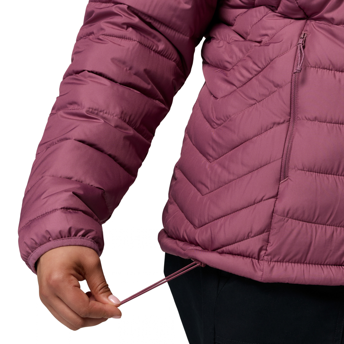 Columbia Women's Powder Lite II Hooded Insulated Jacket Antique Mauve 551 2089391