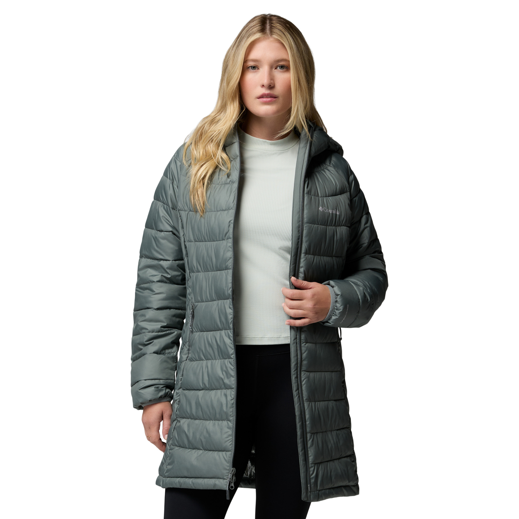 Columbia Women's Powder Lite II Mid Insulated Parka Sedona Sage 342 2089371