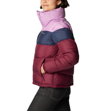 Load image into Gallery viewer, Columbia Women&#39;s Puffect Colorblock Insulated Jacket (Marionberry/Nocturnal)
