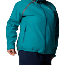Load image into Gallery viewer, Columbia Women's Reign No Shine Outdry Extreme Waterproof Jacket (River Blue)