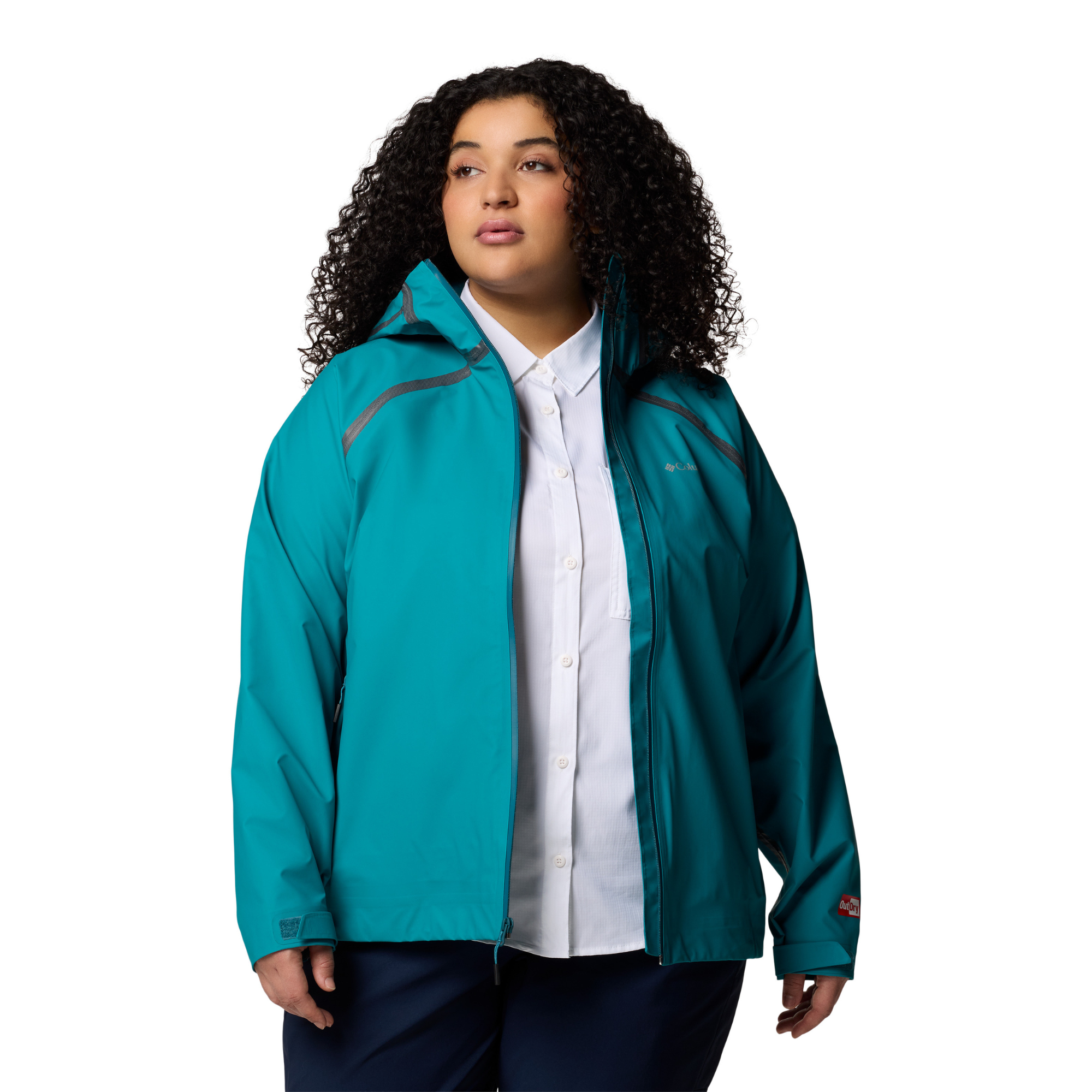 Columbia Women's Reign No Shine Outdry Extreme Waterproof Jacket (River Blue)