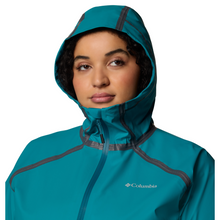 Load image into Gallery viewer, Columbia Women's Reign No Shine Outdry Extreme Waterproof Jacket (River Blue)