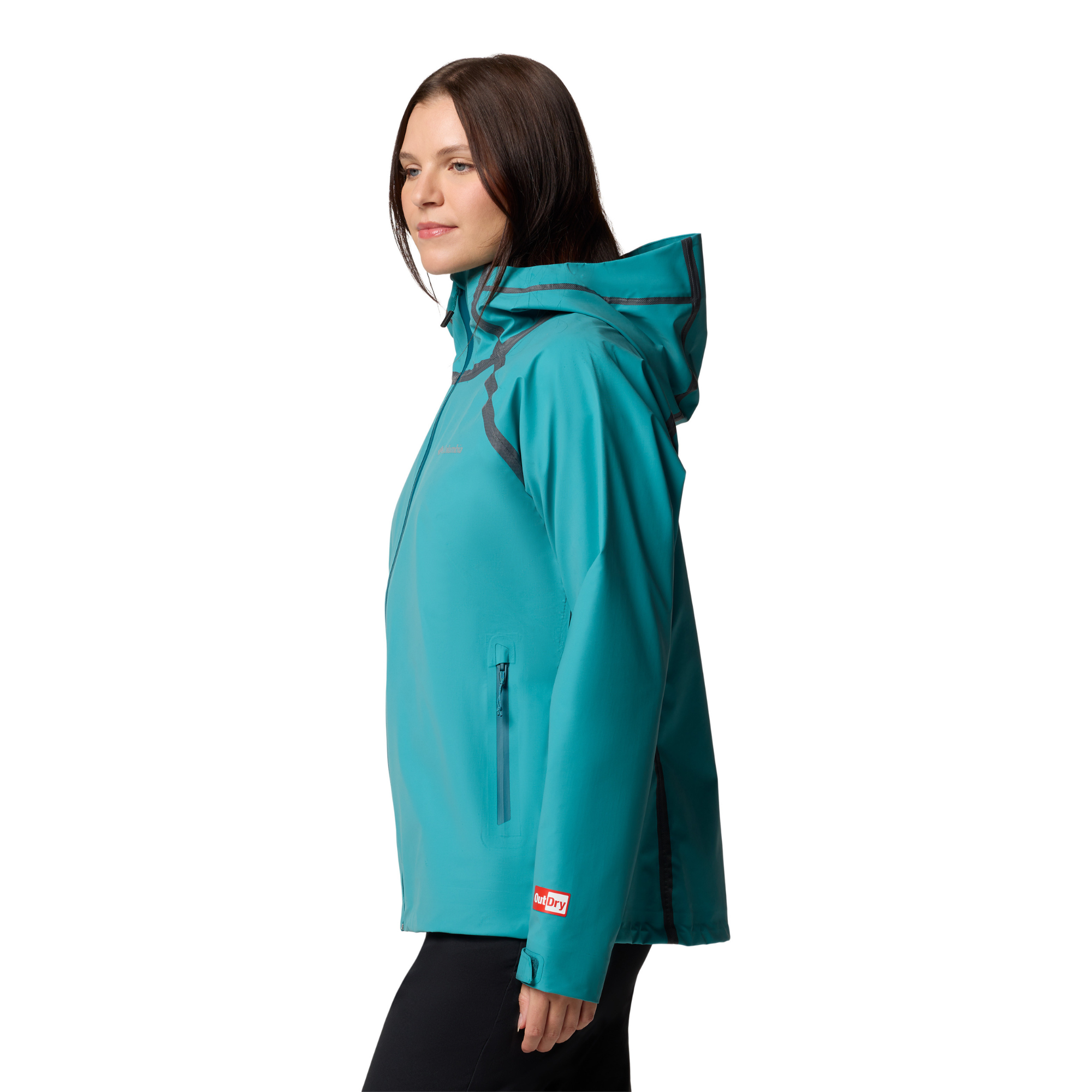 Columbia Women's Reign No Shine Outdry Extreme Waterproof Jacket (River Blue)