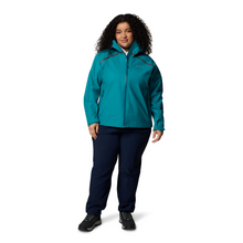 Load image into Gallery viewer, Columbia Women's Reign No Shine Outdry Extreme Waterproof Jacket (River Blue)