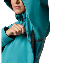 Load image into Gallery viewer, Columbia Women's Reign No Shine Outdry Extreme Waterproof Jacket (River Blue)
