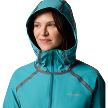 Load image into Gallery viewer, Columbia Women's Reign No Shine Outdry Extreme Waterproof Jacket (River Blue)