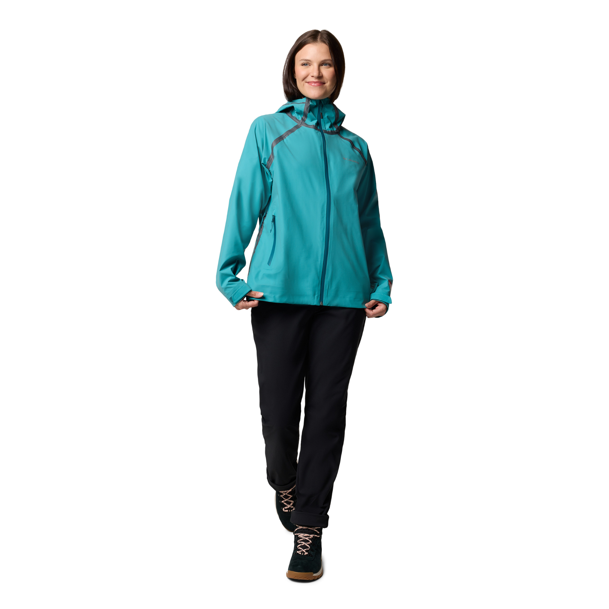 Columbia Women's Reign No Shine Outdry Extreme Waterproof Jacket (River Blue)