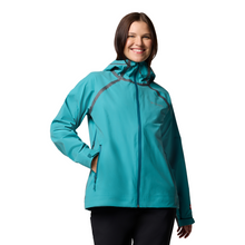 Load image into Gallery viewer, Columbia Women's Reign No Shine Outdry Extreme Waterproof Jacket (River Blue)