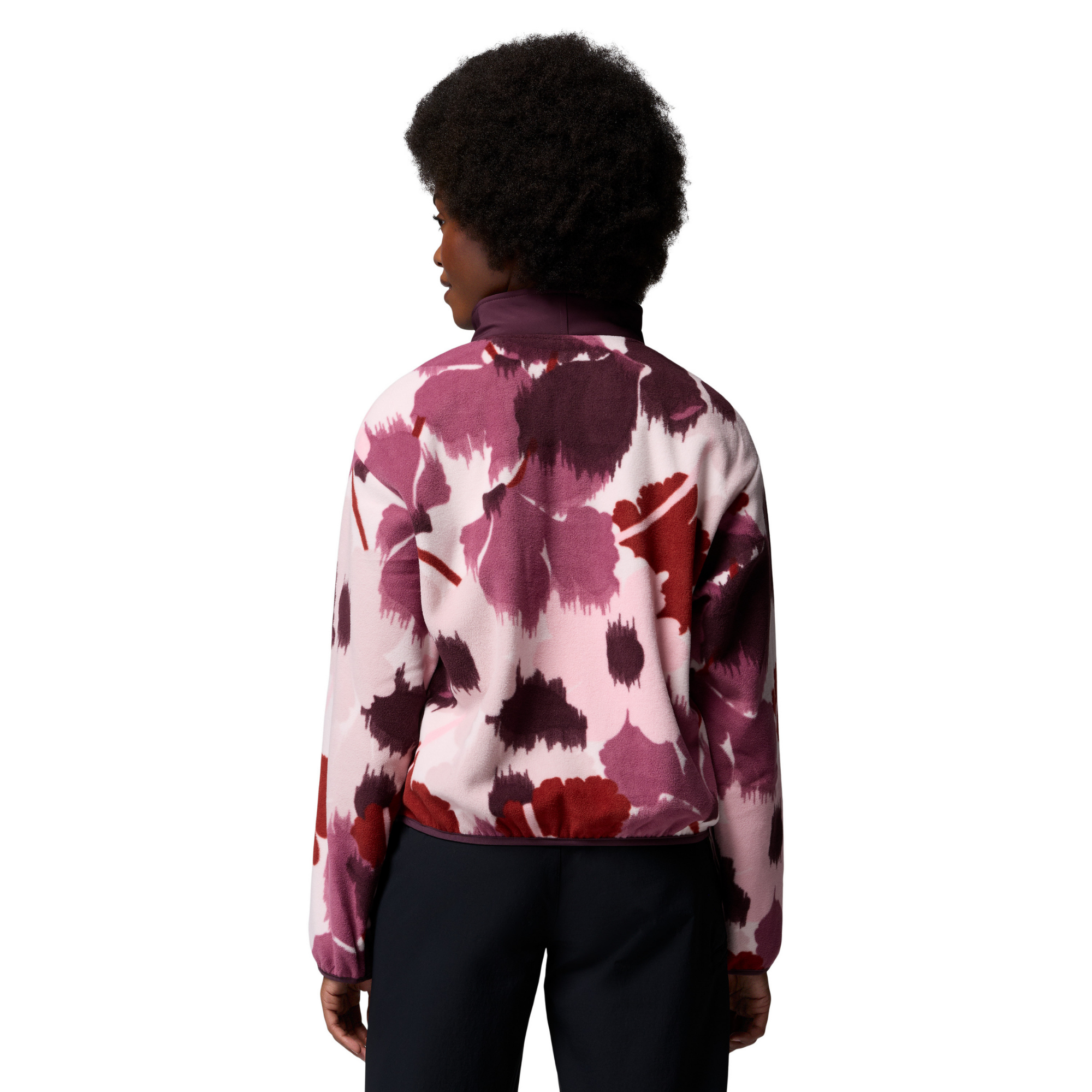 Columbia Women's Sequoia Grove II Printed Half Zip Fleece Top Antique Mauve Ikatbloom 551 2173781