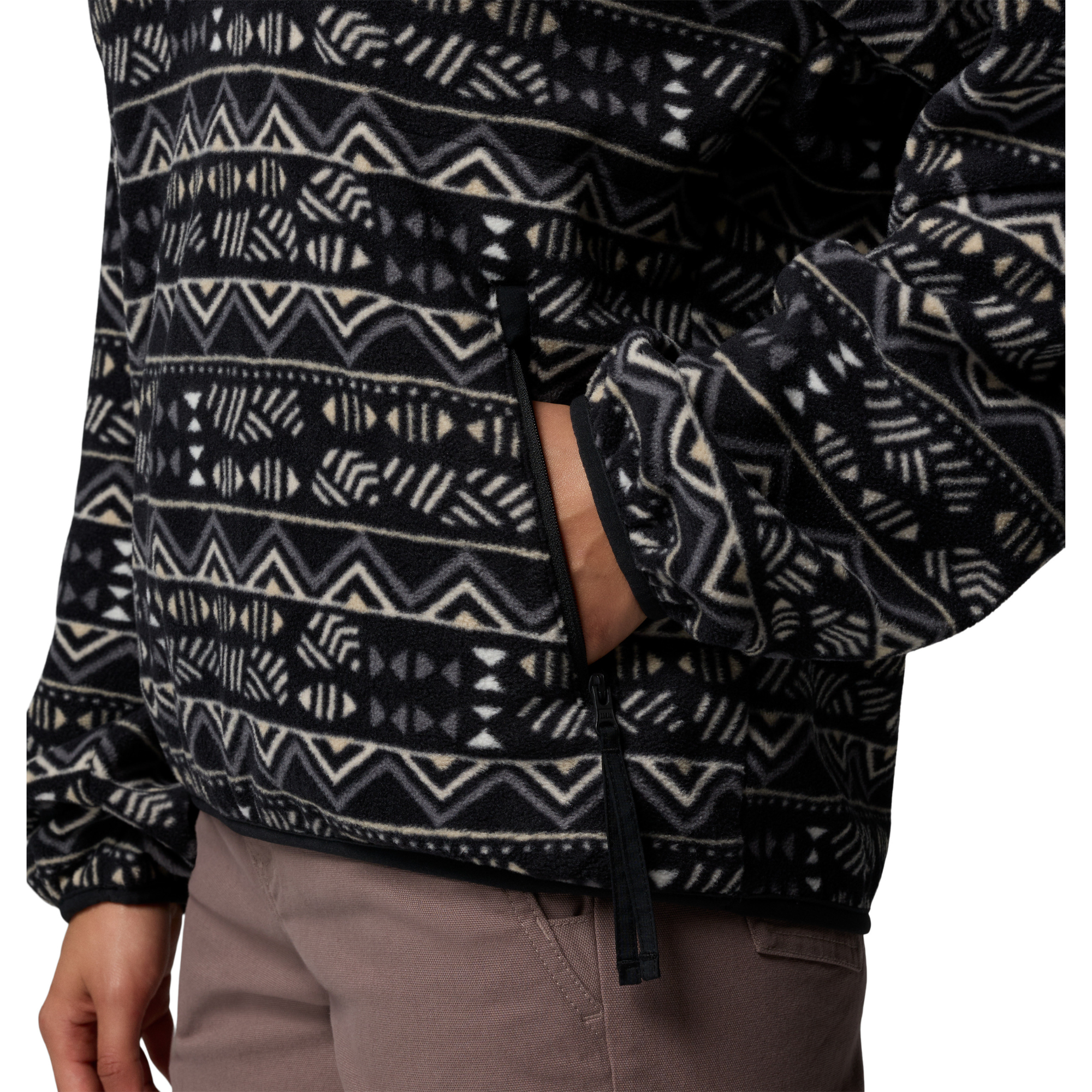 Columbia Women's Sequoia Grove Printed Half Zip Fleece Top (Black/Horizons)