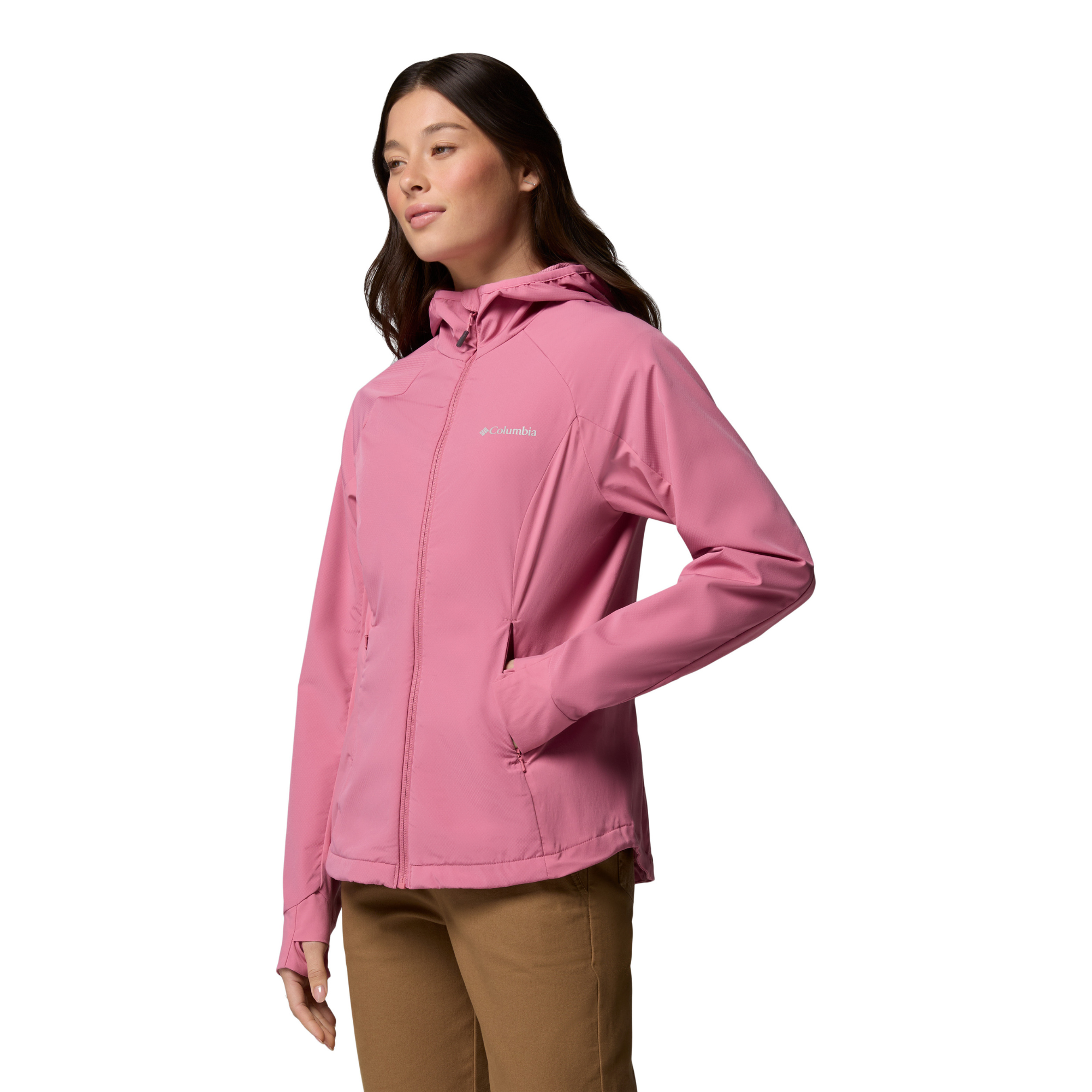 Columbia Women's Sweet As III Hooded Softshell Jacket (Rosette)