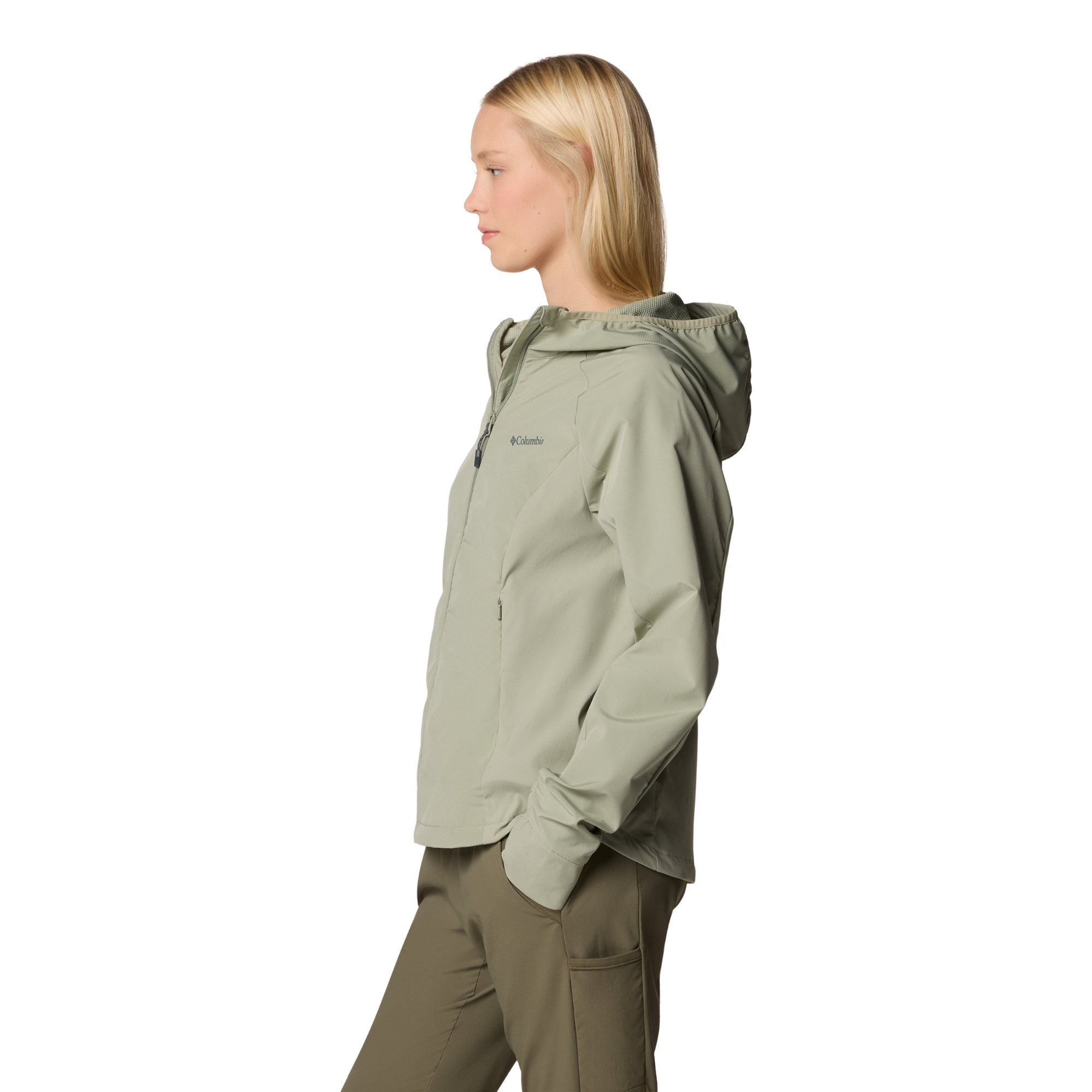 Columbia Women's Sweet As III Hooded Softshell Jacket (Safari)