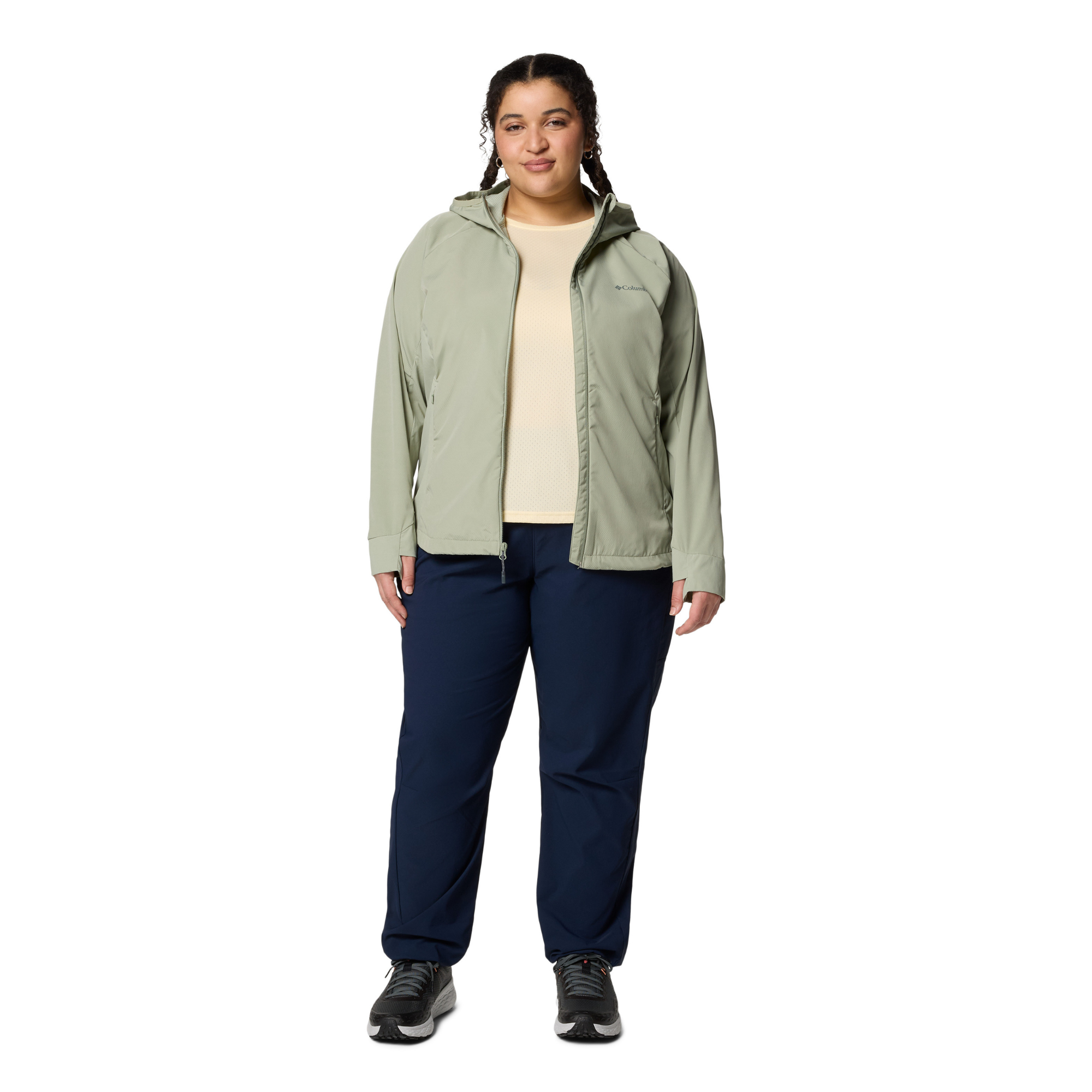 Columbia Women's Sweet As III Hooded Softshell Jacket (Safari)