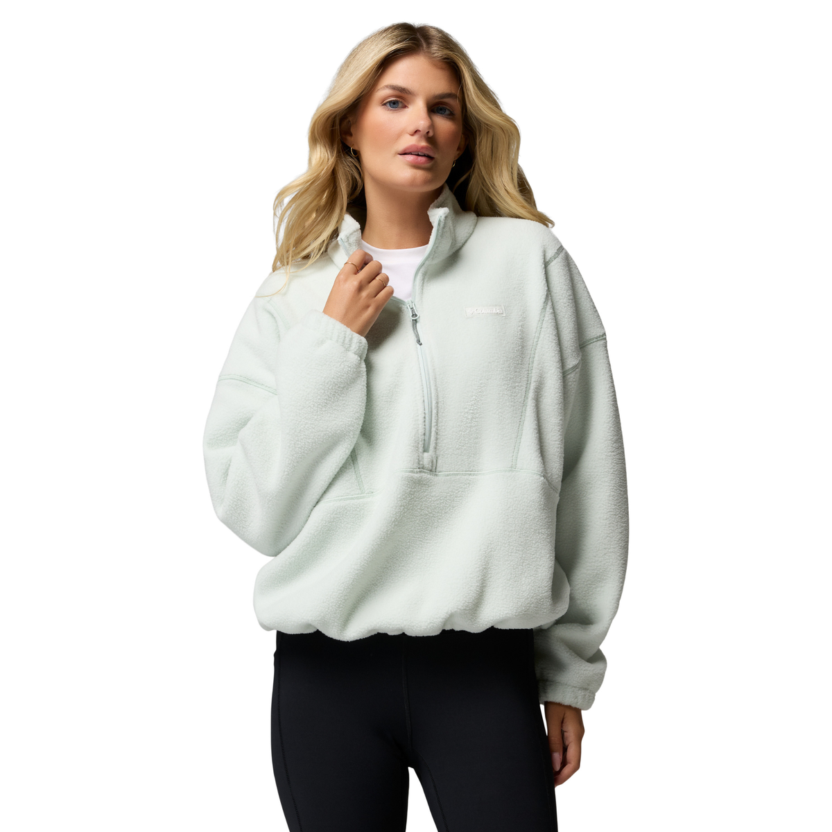 Columbia Women's Timber Meadow MTR Half Zip Fleece Top (Tea Light)