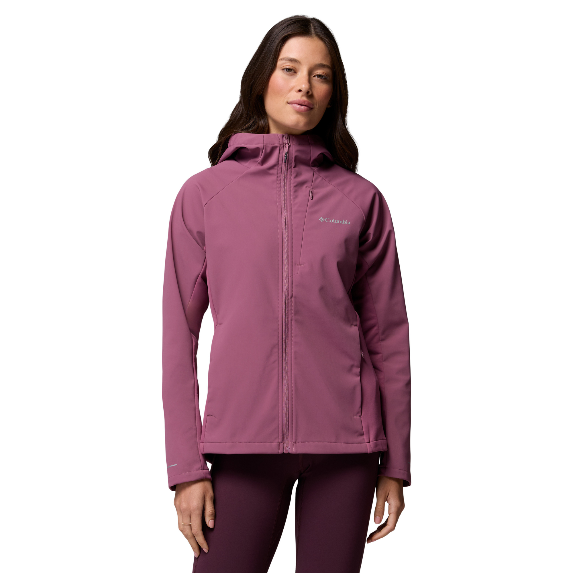 Columbia Women's Trailborne Hooded Softshell Jacket Antique Mauve 551 2154511