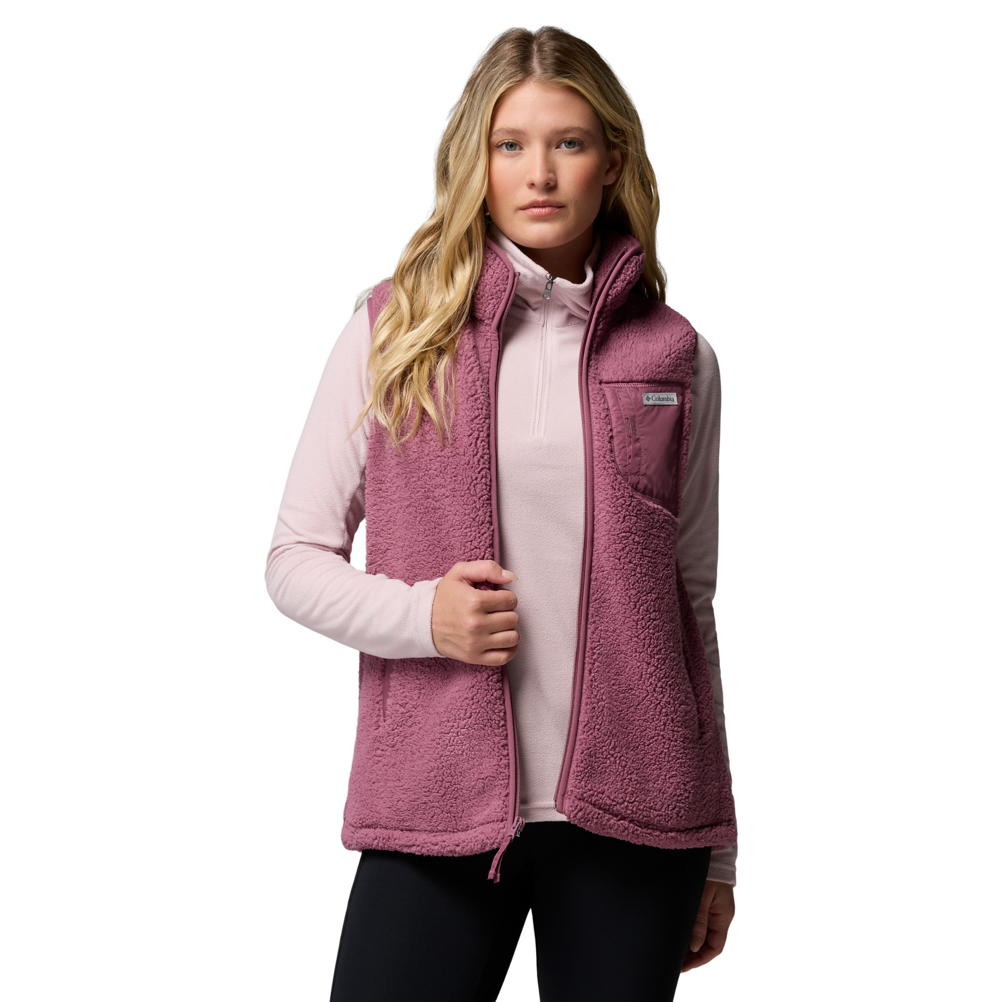 Columbia Women's West Bend II Fleece Vest Antique Mauve 552 2099264