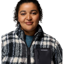 Load image into Gallery viewer, Columbia Women's West Bend II Printed Full Zip Fleece (Black Herringplaid)
