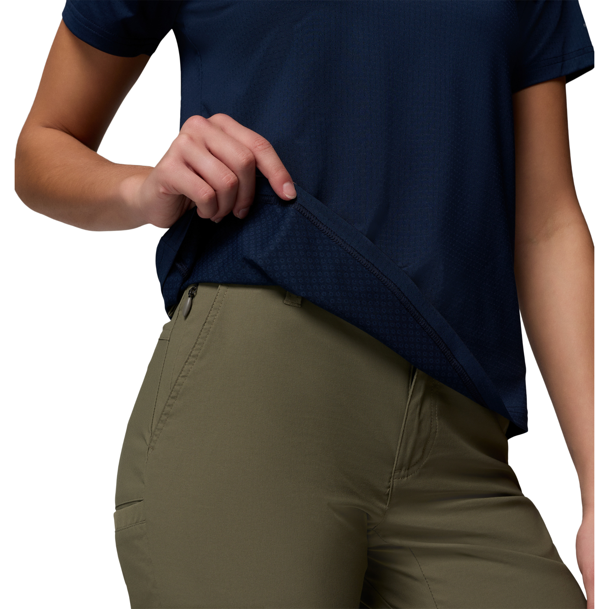 Columbia Women's Wild Springs UPF40 Short Sleeve Technical Tee (Collegiate Navy)