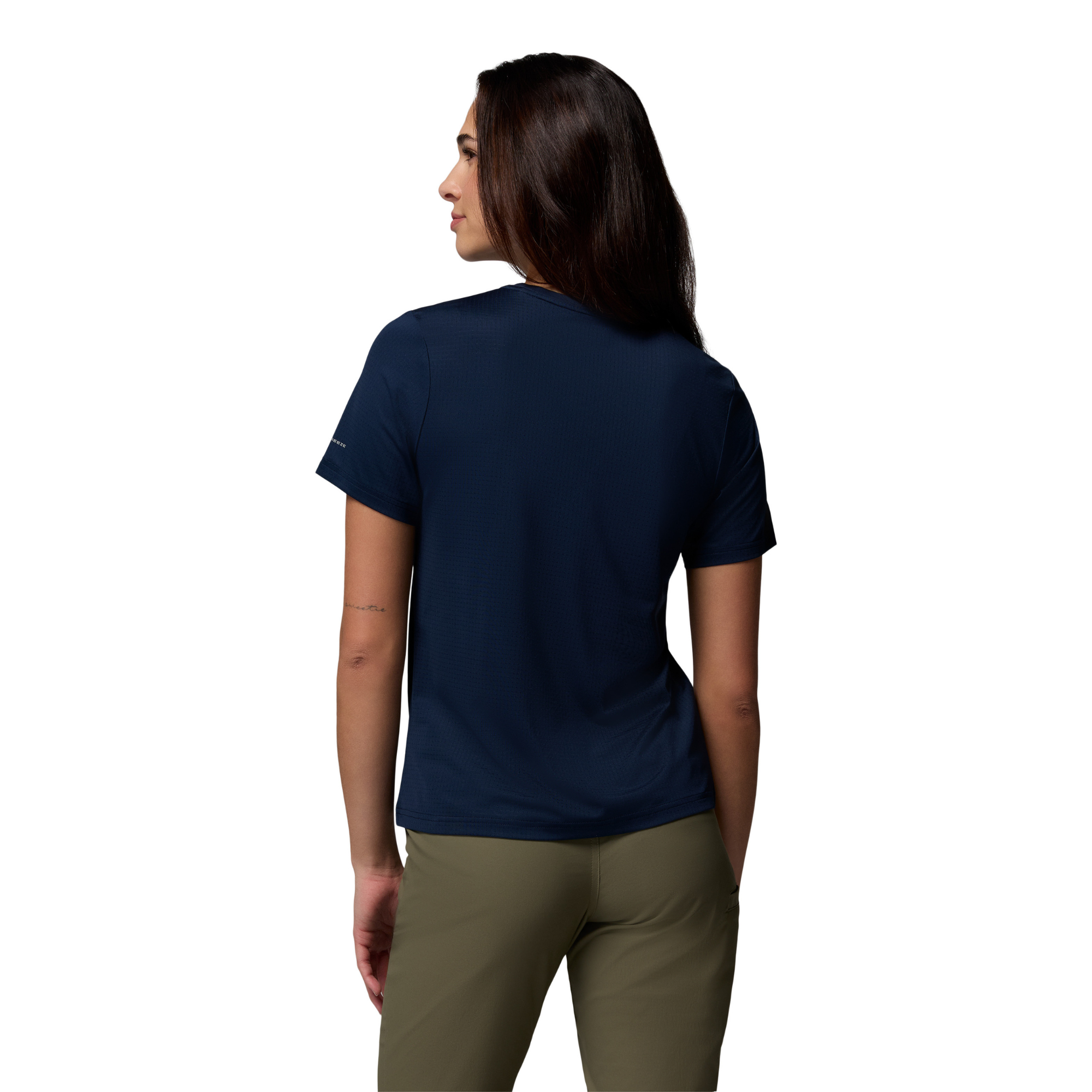 Columbia Women's Wild Springs UPF40 Short Sleeve Technical Tee (Collegiate Navy)