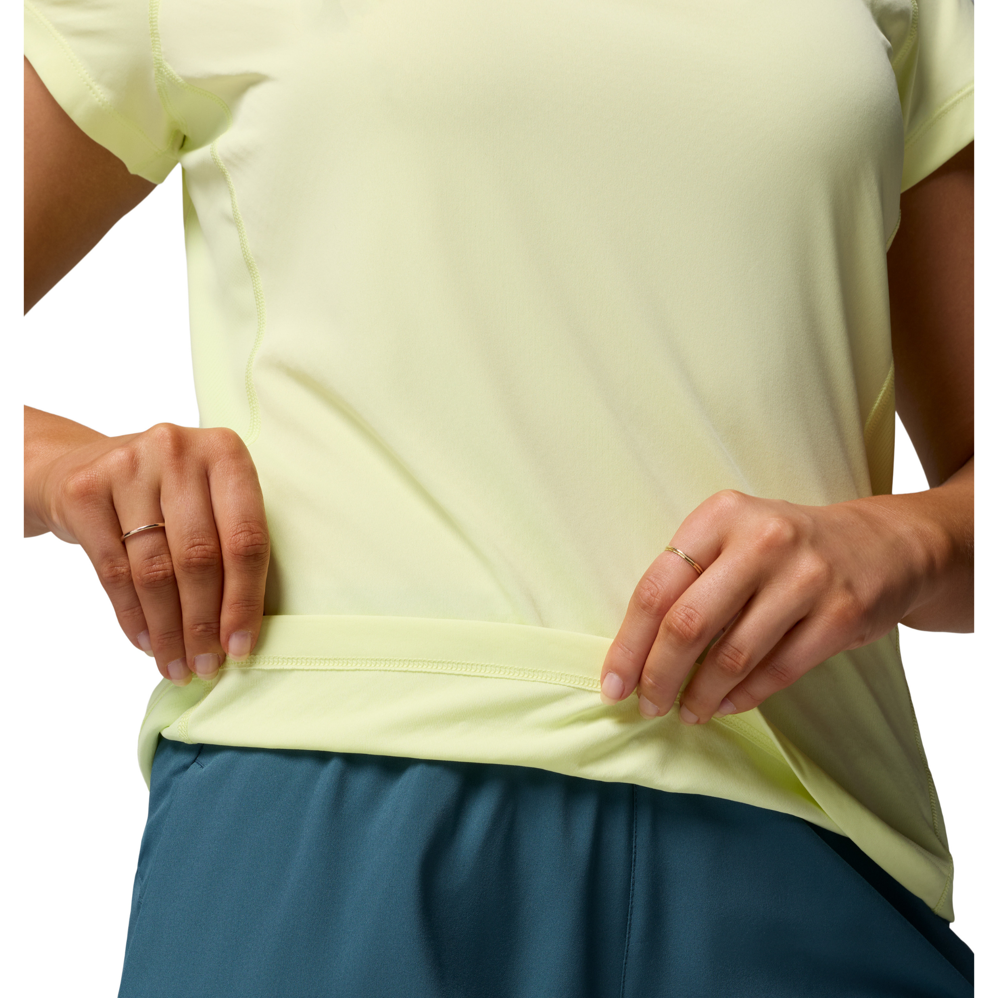 Columbia Women's Zero Rules Light Short Sleeve Crew Neck Technical Tee (Citron Haze)