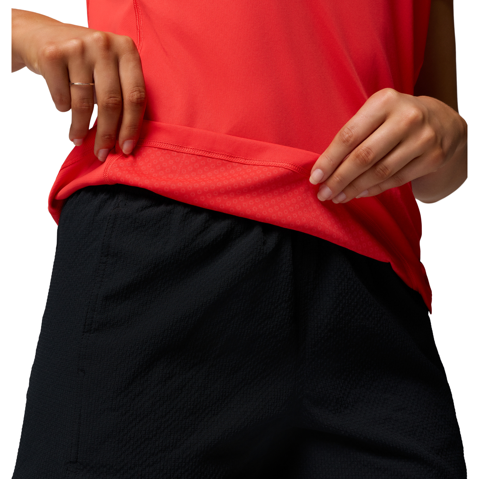 Columbia Women's Zero Rules Light Short Sleeve Crew Neck Technical Tee (Poppy Red)