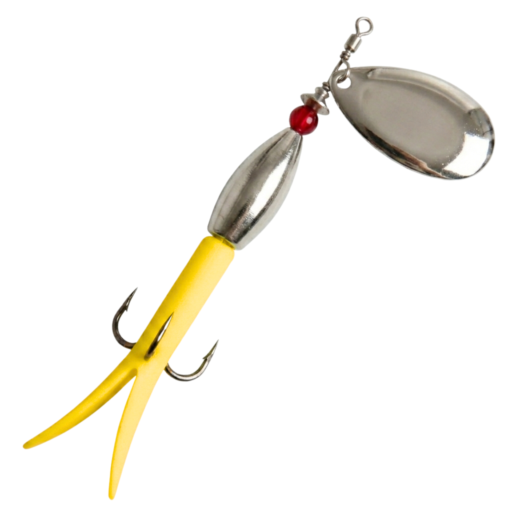 Conehead Flying C Spinning Lure (15g Yellow/Silver)