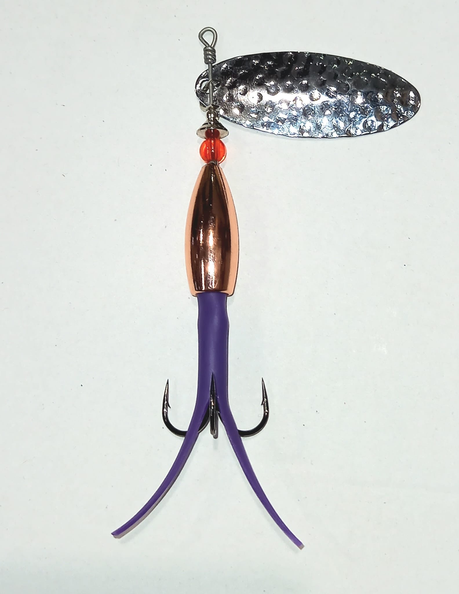 Conehead Flying C Spinning Lure (20g Purple/Copper/Silver)