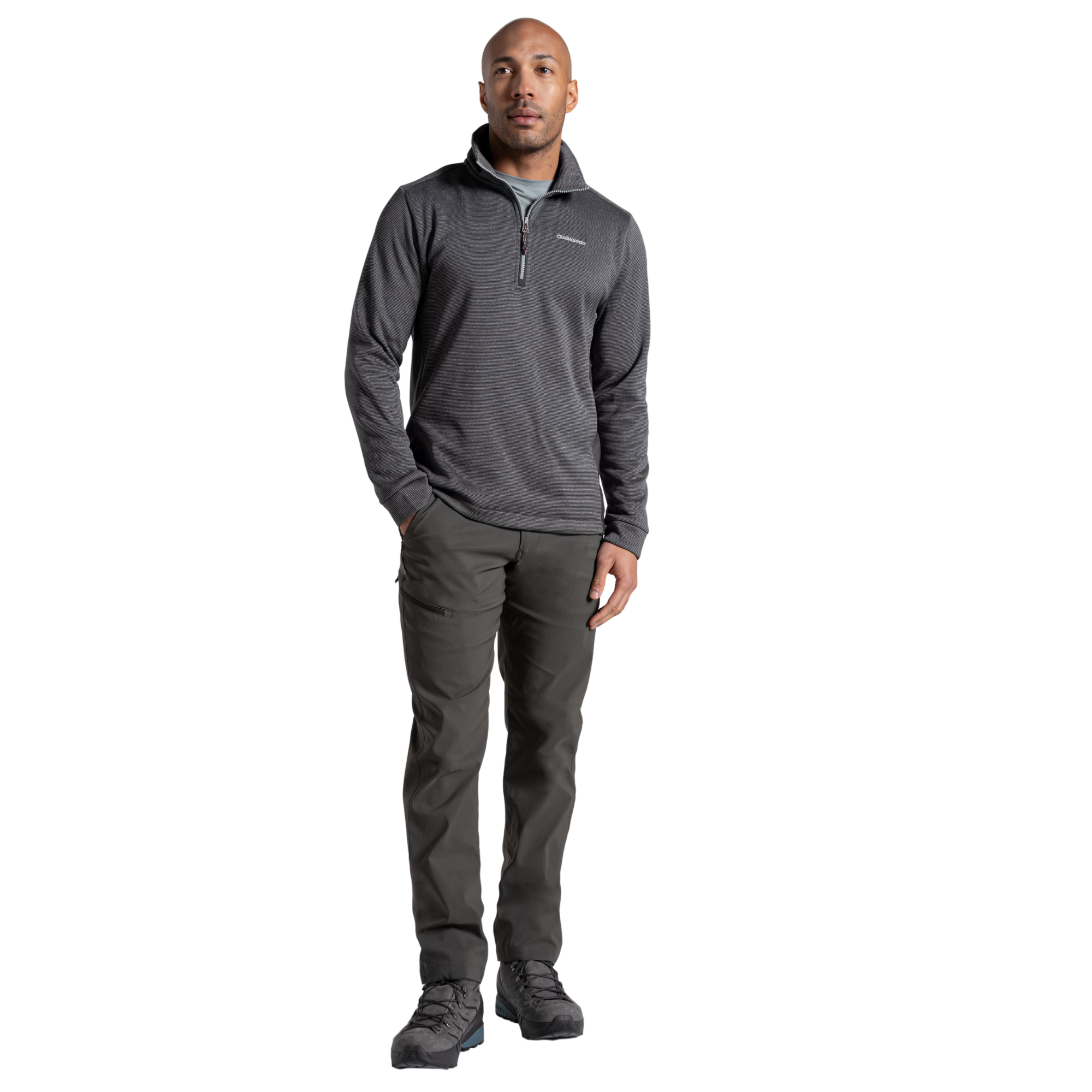 Craghoppers Men's Blake Half Zip Fleece Top (Cloud Grey)