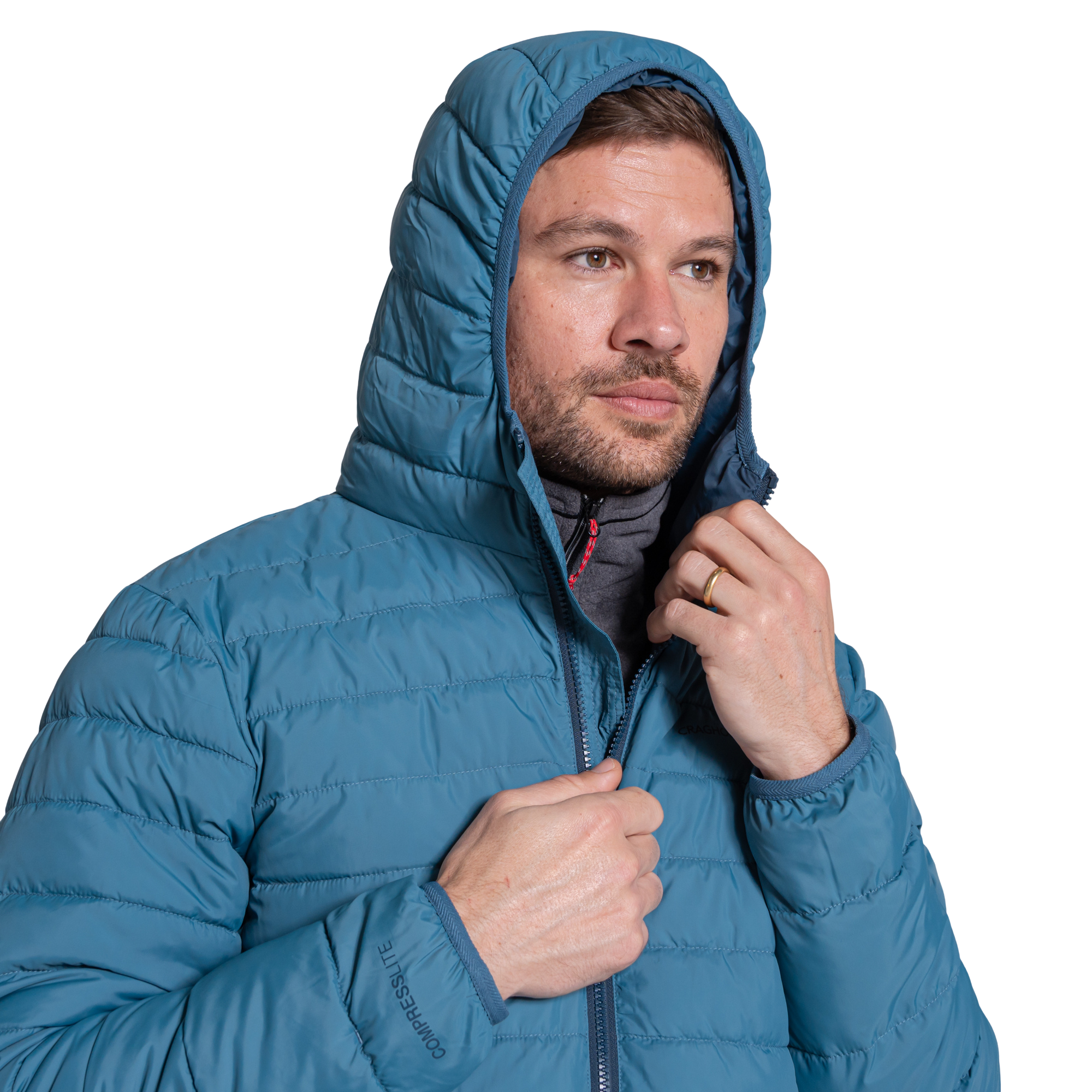 Craghoppers Men's Complite IX Hooded Insulated Jacket Winter Storm 1Y0 CMN323