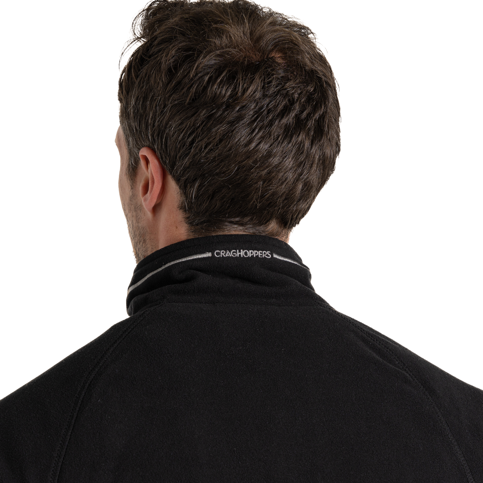 Craghoppers Men's Corey VI Half Zip Fleece Top Black 800 CMA1287
