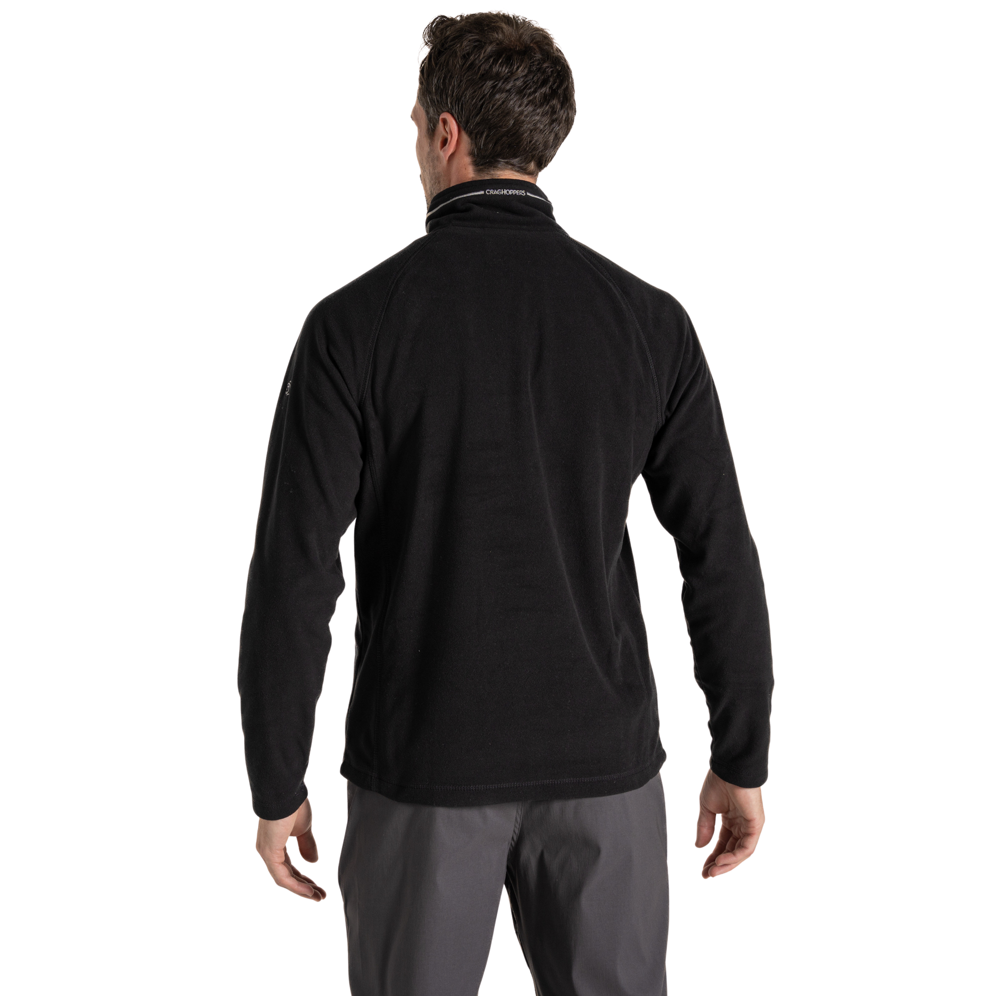 Craghoppers Men's Corey VI Half Zip Fleece Top Black 800 CMA1287