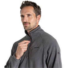 Load image into Gallery viewer, Craghoppers Men's Corey VI Half Zip Fleece Top (Black Pepper)