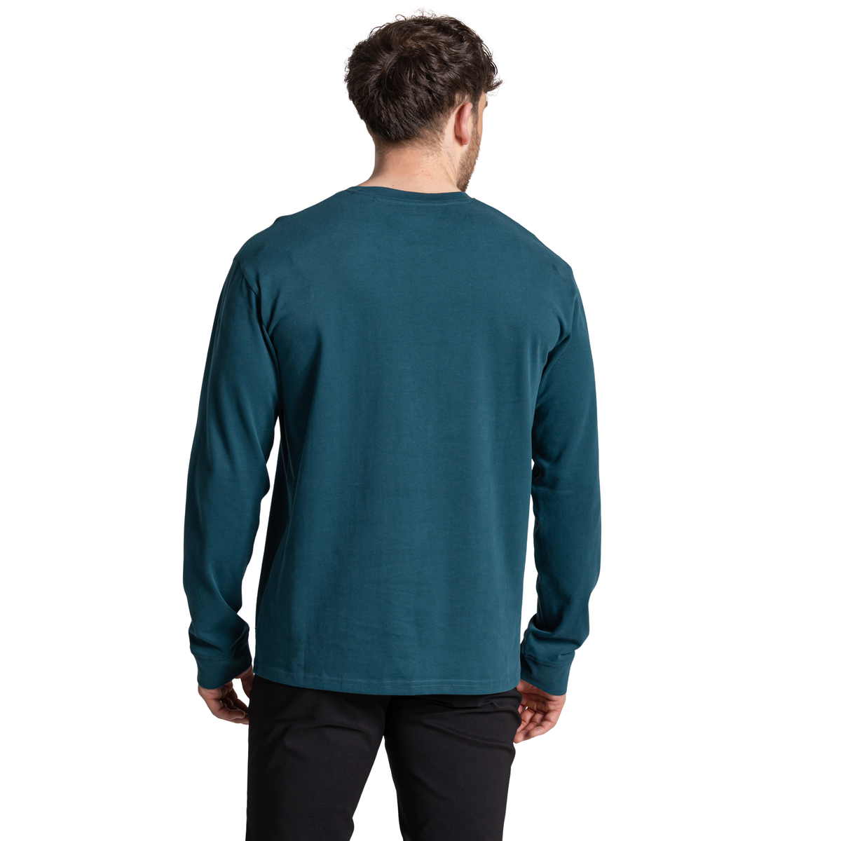 Craghoppers Men's Dillisk 100% Organic Cotton Long Sleeve Top Dark Aegean 1XK CMT1002