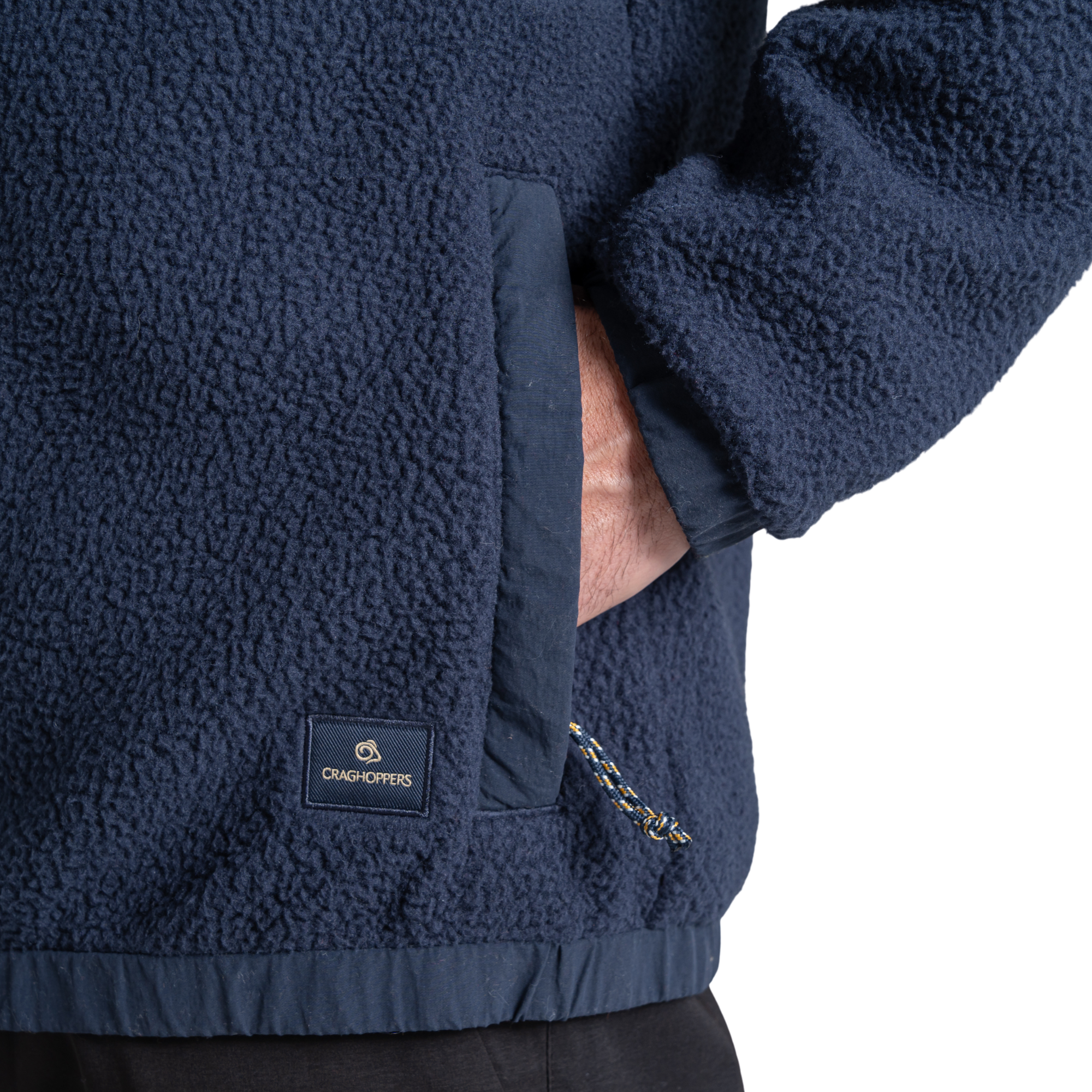 Craghoppers Men's Helvellyn Hybrid Full Zip Fleece Blue Navy 7V1 CMN331