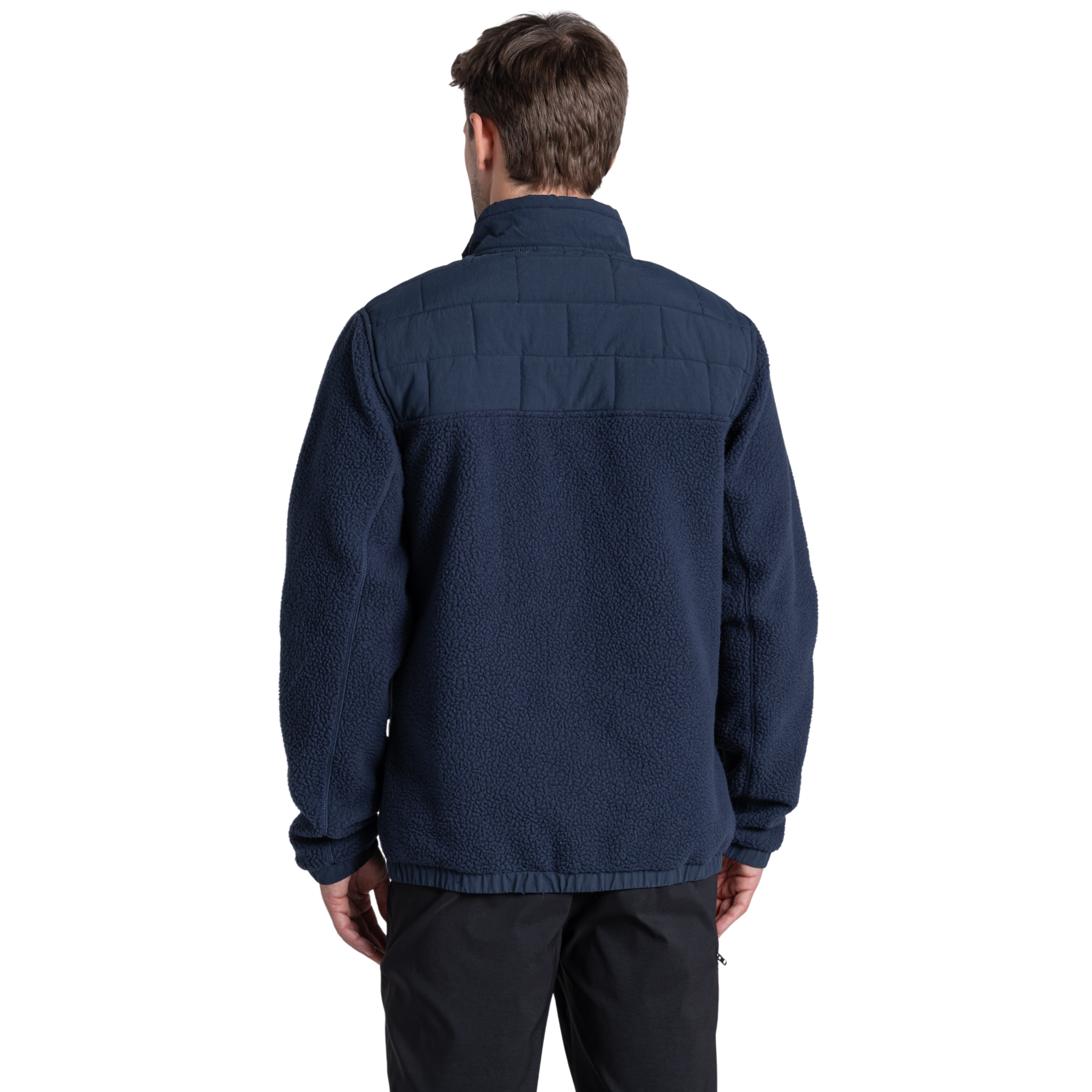 Craghoppers Men's Helvellyn Hybrid Full Zip Fleece Blue Navy 7V1 CMN331
