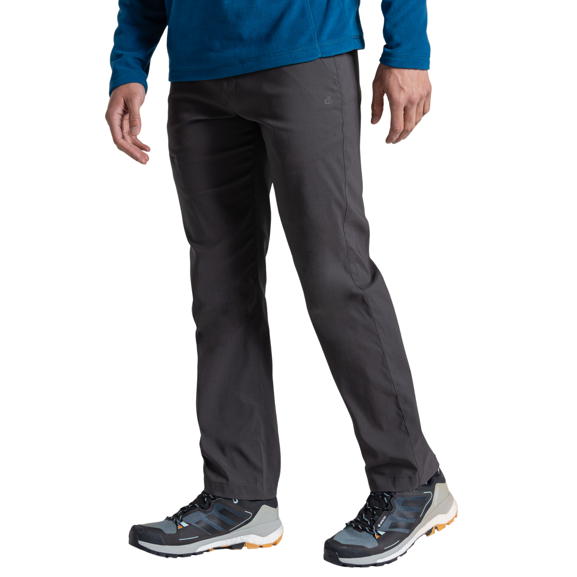 Craghoppers Men's Kiwi Pro III UPF40 NosiDefence Trousers Dark Lead 1HJ CMJ664