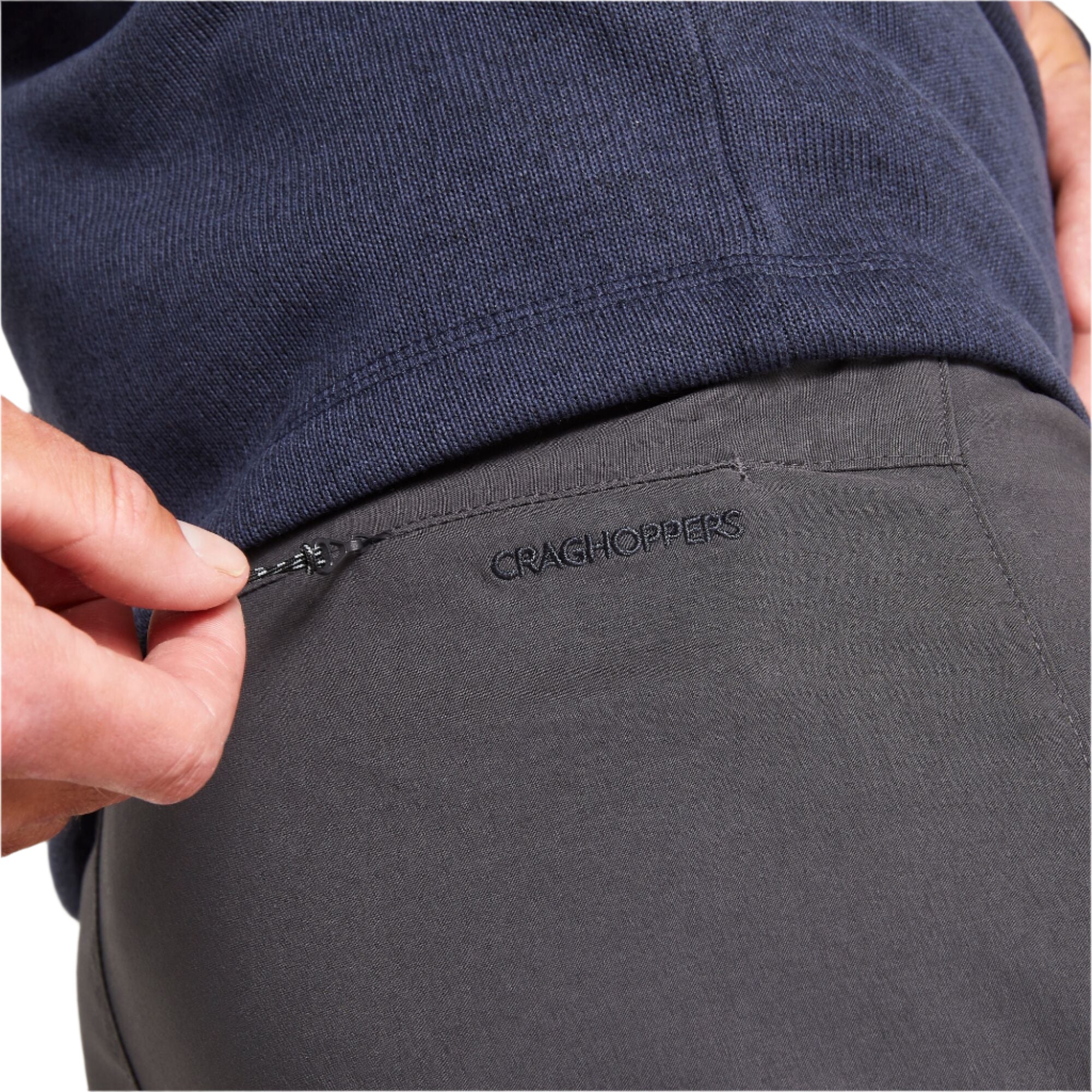 Craghoppers Men's Kiwi Pro II NosiDefence UPF40 Trousers (Dark Lead)(2024 Version)