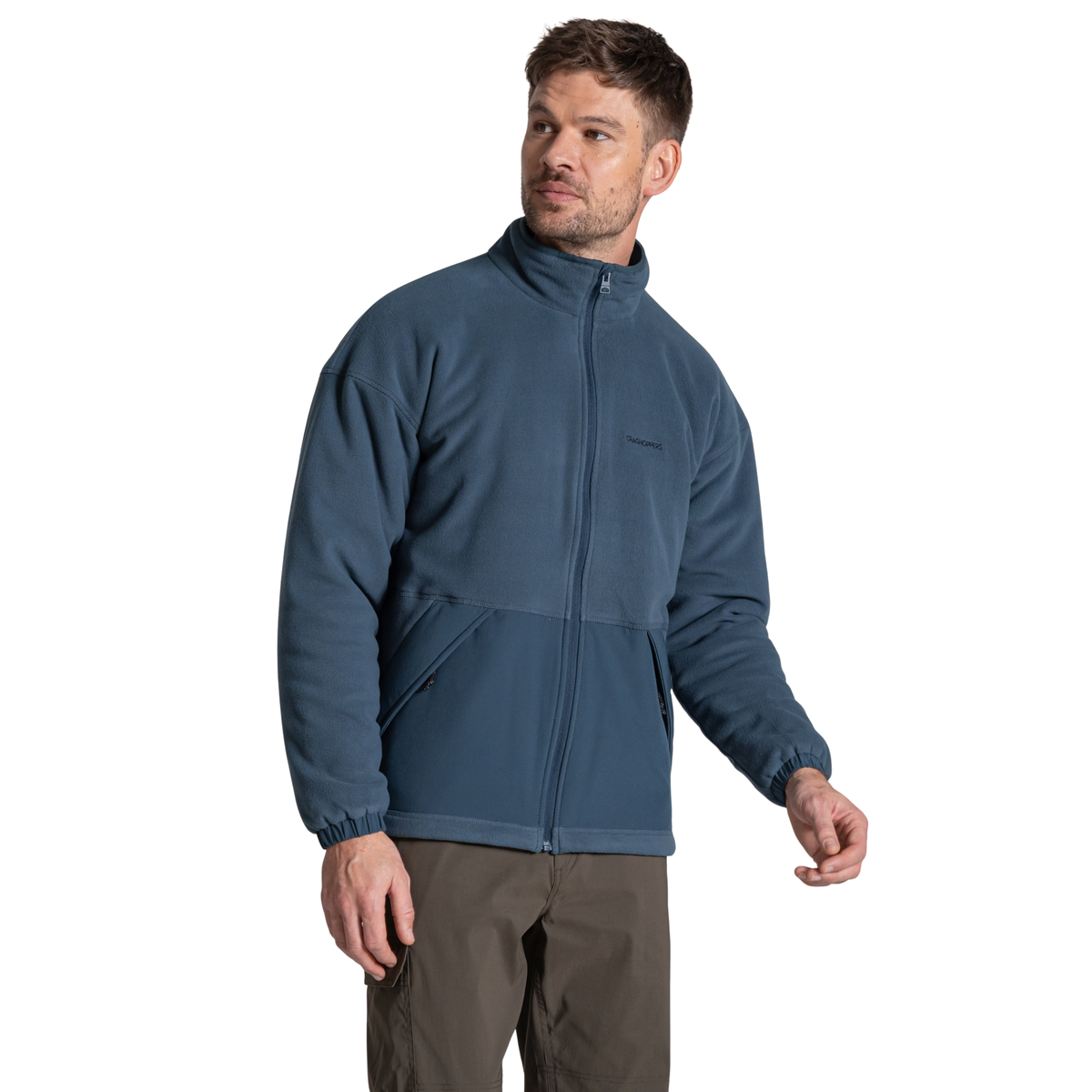 Craghoppers Men's Leif Full Zip Fleece (Blue Stone)