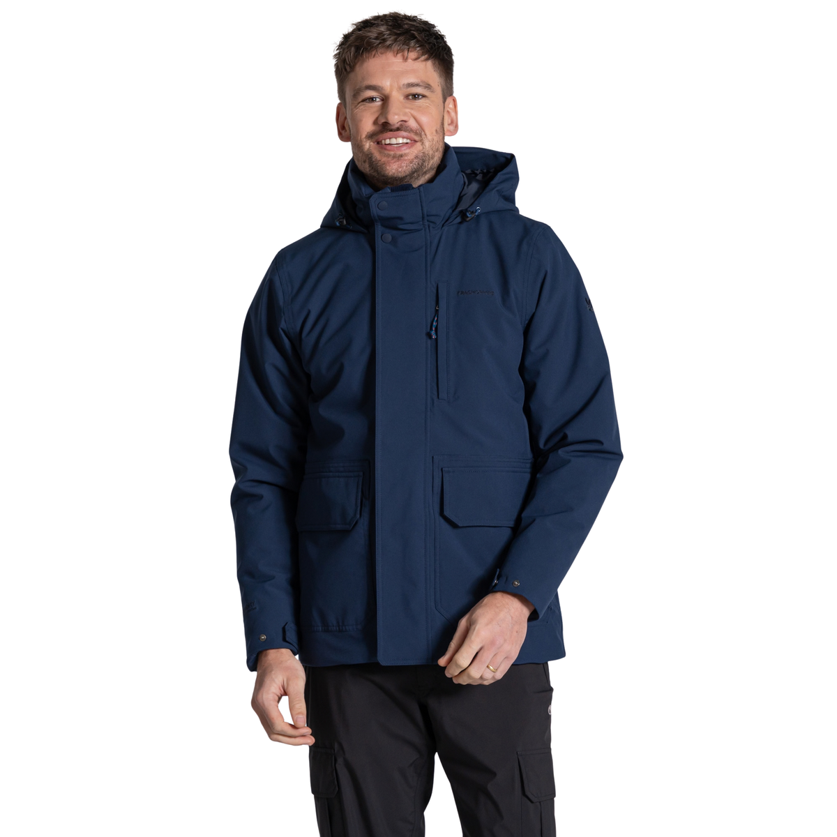 Craghoppers Men's National Trust Padley II Waterproof Insulated Jacket (Blue Navy)