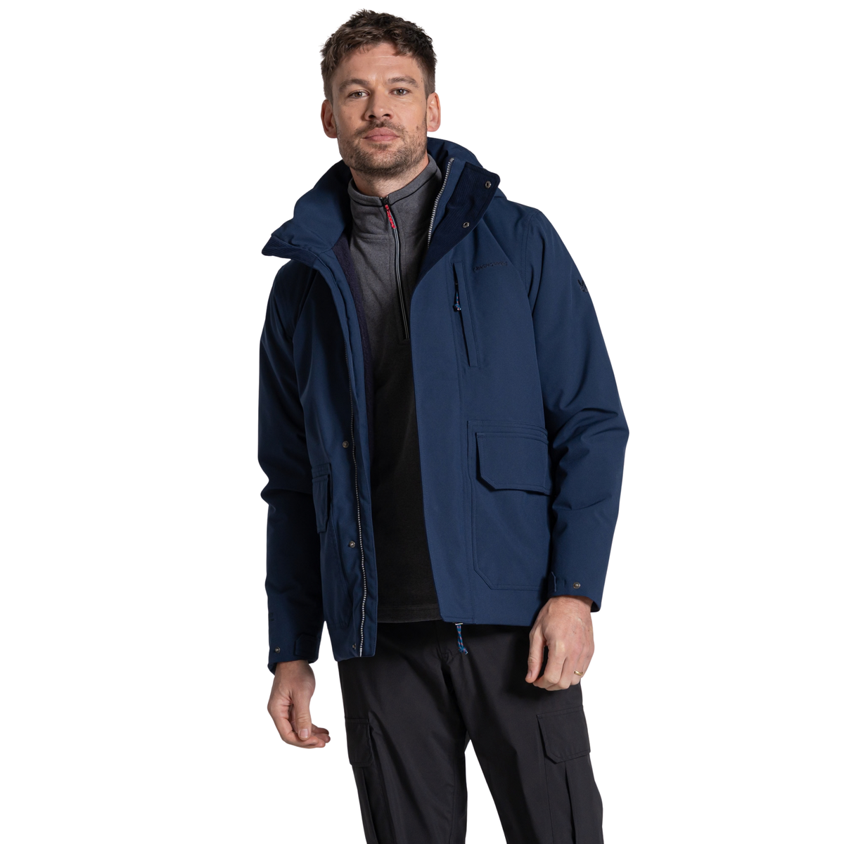 Craghoppers Men's National Trust Padley II Waterproof Insulated Jacket (Blue Navy)