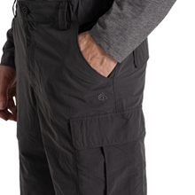 Load image into Gallery viewer, Craghoppers Men's NosiLife III UPF40 Cargo Shorts (10.5in)(Black Pepper)