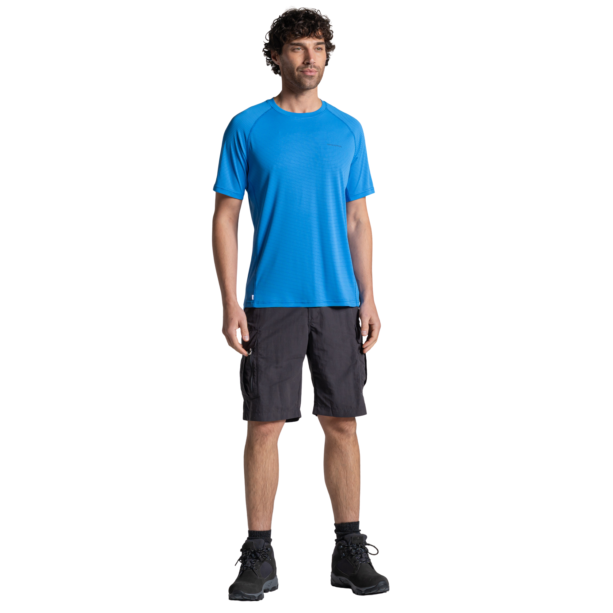 Craghoppers Men's Nosilife SolarShield+ UPF50 Short Sleeve Technical Tee (Azure Sky)