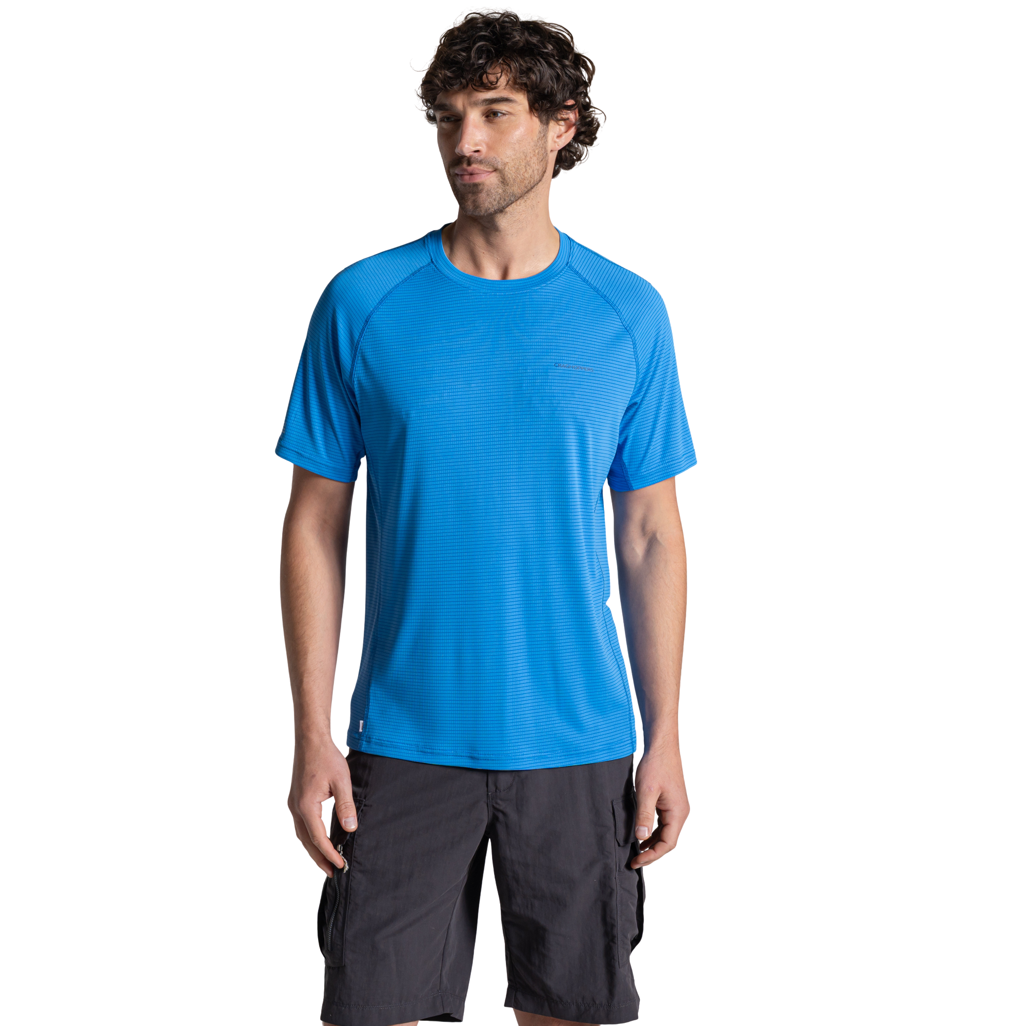 Craghoppers Men's Nosilife SolarShield+ UPF50 Short Sleeve Technical Tee (Azure Sky)
