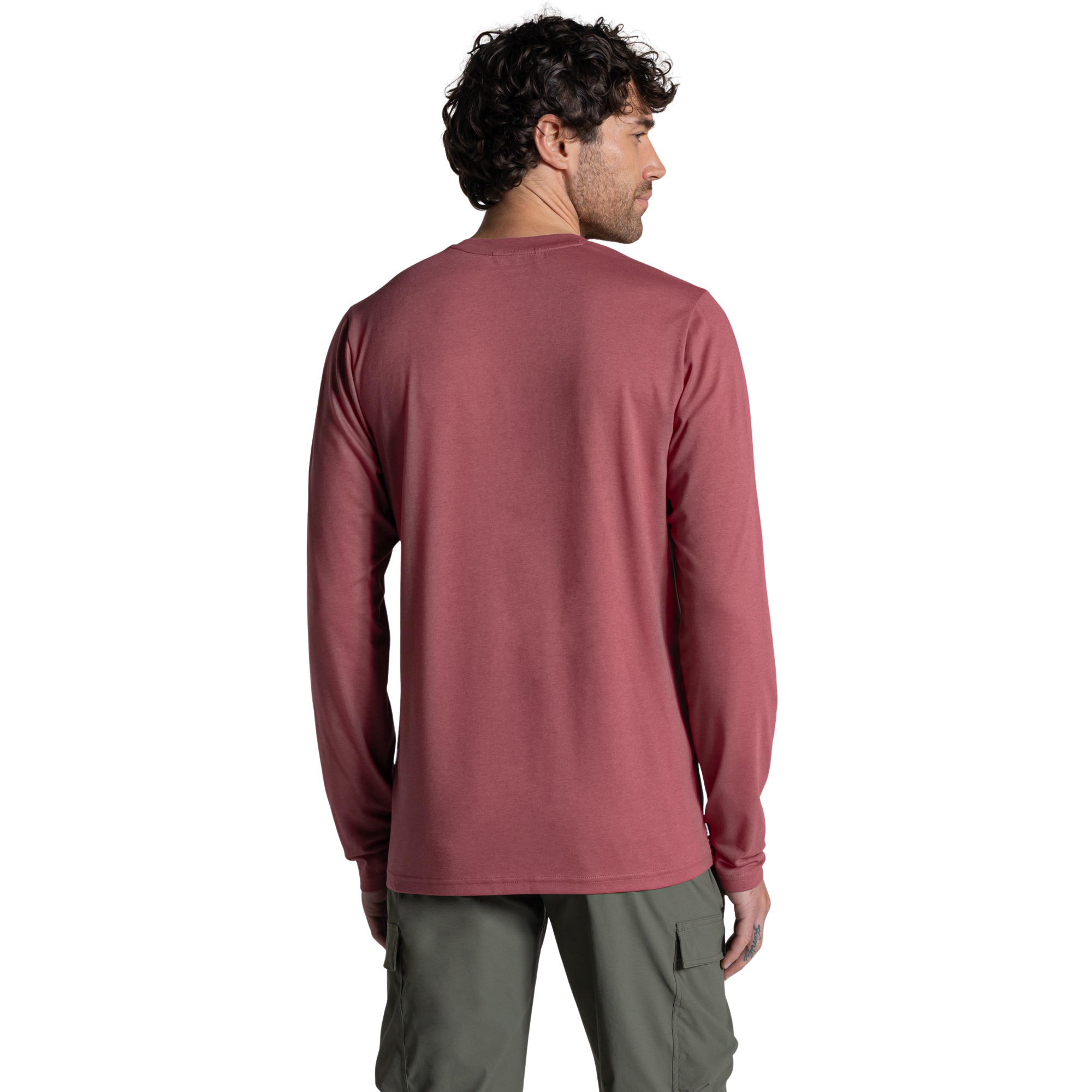 Craghoppers Men's Nosilife Abel Long Sleeve Technical Tee (Atlas Red)